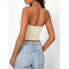 image:imageTrendy Queen Womens Strapless Bandeau Crop TopKhaki