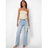 image:imageTrendy Queen Womens Strapless Bandeau Crop TopKhaki