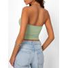 image:imageTrendy Queen Womens Strapless Bandeau Crop TopLight Green