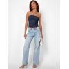 image:imageTrendy Queen Womens Strapless Bandeau Crop TopNavy