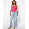 image:imageTrendy Queen Womens Strapless Bandeau Crop TopNeon Pink