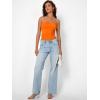 image:imageTrendy Queen Womens Strapless Bandeau Crop TopOrange
