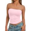 image:imageTrendy Queen Womens Strapless Bandeau Crop TopPink