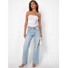 image:imageTrendy Queen Womens Strapless Bandeau Crop TopWhite