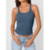 image:imageTrendy Queen Womens Tank Tops Crop Camisole Summer Fashion Sleeveless Ribbed Workout Basic Going Out Gym Spring Clothes 2026Darkblue