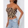 image:imageTrendy Queen Womens Y2K Tube Tops Butter Soft NonSlip Strapless Crop Top Stretchy Bandeau Summer ClothesBig Leopard