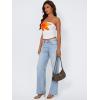 image:imageTrendy Queen Womens Y2K Tube Tops Butter Soft NonSlip Strapless Crop Top Stretchy Bandeau Summer ClothesOrange Flower
