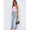 image:imageTrendy Queen Womens Y2K Tube Tops Butter Soft NonSlip Strapless Crop Top Stretchy Bandeau Summer ClothesPink White Stripe