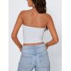 image:imageTrendy Queen Womens Y2K Tube Tops Butter Soft NonSlip Strapless Crop Top Stretchy Bandeau Summer ClothesRed Flower