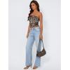 image:imageTrendy Queen Womens Y2K Tube Tops Butter Soft NonSlip Strapless Crop Top Stretchy Bandeau Summer ClothesWhite Leopard