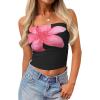image:imageTrendy Queen Womens Y2K Tube Tops Butter Soft NonSlip Strapless Crop Top Stretchy Bandeau Summer ClothesBlack