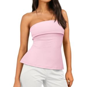image:imageTrendy Queen Womens Off Shoulder Tube TopLightpink