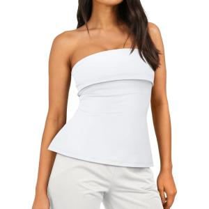 image:imageTrendy Queen Womens Off Shoulder Tube TopWhite