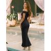 image:imageTrendy Queen Formal Cocktail Dresses for Women Wedding Guest Off the Shoulder Elegant Bodycon Summer 2026 Maxi Party DressBlack