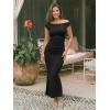 image:imageTrendy Queen Formal Cocktail Dresses for Women Wedding Guest Off the Shoulder Elegant Bodycon Summer 2026 Maxi Party DressBlack