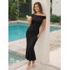 image:imageTrendy Queen Formal Cocktail Dresses for Women Wedding Guest Off the Shoulder Elegant Bodycon Summer 2026 Maxi Party DressBlack
