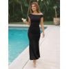 image:imageTrendy Queen Formal Cocktail Dresses for Women Wedding Guest Off the Shoulder Elegant Bodycon Summer 2026 Maxi Party DressBlack