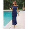 image:imageTrendy Queen Formal Cocktail Dresses for Women Wedding Guest Off the Shoulder Elegant Bodycon Summer 2026 Maxi Party DressNavy