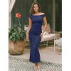 image:imageTrendy Queen Formal Cocktail Dresses for Women Wedding Guest Off the Shoulder Elegant Bodycon Summer 2026 Maxi Party DressNavy