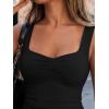 image:imageTrendy Queen Summer Going Out Top for Women Double Lined Crop Tank Top Backless Sweetheart Neckline Corset Teen Cute BustierBlack