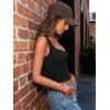 image:imageTrendy Queen Summer Going Out Top for Women Double Lined Crop Tank Top Backless Sweetheart Neckline Corset Teen Cute BustierBlack