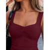 image:imageTrendy Queen Summer Going Out Top for Women Double Lined Crop Tank Top Backless Sweetheart Neckline Corset Teen Cute BustierBurgundy
