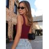 image:imageTrendy Queen Summer Going Out Top for Women Double Lined Crop Tank Top Backless Sweetheart Neckline Corset Teen Cute BustierBurgundy