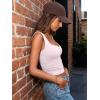 image:imageTrendy Queen Summer Going Out Top for Women Double Lined Crop Tank Top Backless Sweetheart Neckline Corset Teen Cute BustierLight Pink
