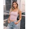 image:imageTrendy Queen Tank Tops Womens Camisole Sleeveless Square Neck Spaghetti Strap Adjustable Going Out Cami ShirtsLight Pink