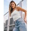 image:imageTrendy Queen Tank Tops Womens Camisole Sleeveless Square Neck Spaghetti Strap Adjustable Going Out Cami ShirtsOatmeal Grey