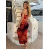image:imageTrendy Queen Womens 2 Piece Skirt Sets Summer Outfits 2026 Going Out Bodycon Maxi Skirts Tube Tops Y2k Cute Vacation ClothesOrange Black
