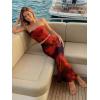 image:imageTrendy Queen Womens 2 Piece Skirt Sets Summer Outfits 2026 Going Out Bodycon Maxi Skirts Tube Tops Y2k Cute Vacation ClothesOrange Black