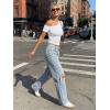 image:imageTrendy Queen Womens One Shoulder Short Sleeve Going Out TShirts 2026 Summer Crop TopsWhite