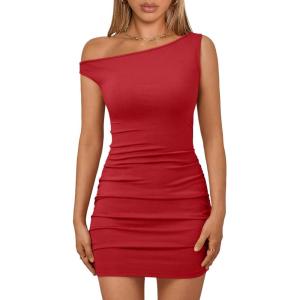 image:imageTrendy Queen Off The Shoulder Bodycon Mini Summer Dresses for Women 2026 Going Out Party Club Dress Spring FashionRed