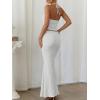 image:imageTrendy Queen Womens 2 Piece Sets Twist Front Halter Cami Tops and Bodycon Maxi Skirt Summer Going Out Vacation OutfitsWhite