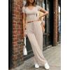 image:imageTrendy Queen 2 Piece Lounge Sets for Women Summer Outfits 2026 Fashion Two Piece Loungewear Spring Outfits ClothesApricot