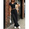 image:imageTrendy Queen 2 Piece Lounge Sets for Women Summer Outfits 2026 Fashion Two Piece Loungewear Spring Outfits ClothesBlack