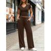 image:imageTrendy Queen 2 Piece Lounge Sets for Women Summer Outfits 2026 Fashion Two Piece Loungewear Spring Outfits ClothesCocoa