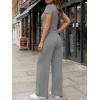 image:imageTrendy Queen 2 Piece Lounge Sets for Women Summer Outfits 2026 Fashion Two Piece Loungewear Spring Outfits ClothesDark Heather Grey
