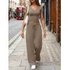 image:imageTrendy Queen 2 Piece Lounge Sets for Women Summer Outfits 2026 Fashion Two Piece Loungewear Spring Outfits ClothesMocha