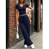 image:imageTrendy Queen 2 Piece Lounge Sets for Women Summer Outfits 2026 Fashion Two Piece Loungewear Spring Outfits ClothesNavy