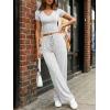 image:imageTrendy Queen 2 Piece Lounge Sets for Women Summer Outfits 2026 Fashion Two Piece Loungewear Spring Outfits ClothesOatmeal Grey