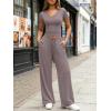 image:imageTrendy Queen 2 Piece Lounge Sets for Women Summer Outfits 2026 Fashion Two Piece Loungewear Spring Outfits ClothesRose Taupe