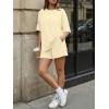 image:imageTrendy Queen 2 Piece Summer Set Oversized Top amp Loose Fit Shorts with PocketsButter Yellow