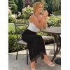 image:imageTrendy Queen Floral Long Skirts for Women Trendy Mesh Y2k Skirt Bodycon Dress Vacation Outfits Summer Clothes 2026Black