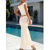 image:imageTrendy Queen Skirt Sets Women 2 Piece Going Out Dressy Outfits 2026 Summer Sexy Maxi Bodycon Dress Off The Shoulder Crop TopsApricot