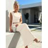 image:imageTrendy Queen Skirt Sets Women 2 Piece Going Out Dressy Outfits 2026 Summer Sexy Maxi Bodycon Dress Off The Shoulder Crop TopsApricot