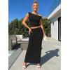 image:imageTrendy Queen Skirt Sets Women 2 Piece Going Out Dressy Outfits 2026 Summer Sexy Maxi Bodycon Dress Off The Shoulder Crop TopsBlack