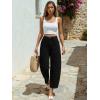 image:imageTrendy Queen Womens High Waisted Barrel Jeans  Vintage Wide Leg amp Ankle Length Denim Pants for Casual ComfortBlack
