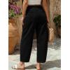 image:imageTrendy Queen Womens High Waisted Barrel Jeans  Vintage Wide Leg amp Ankle Length Denim Pants for Casual ComfortBlack